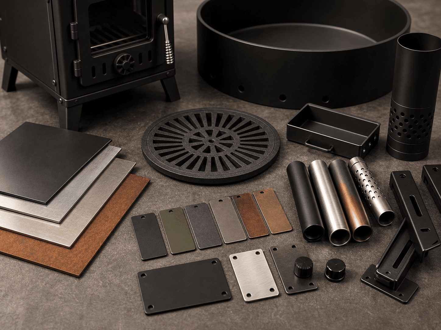 Material & Finish for OEM outdoor fire product programs