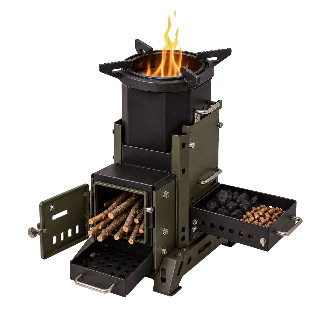 Multi-Fuel Rocket Stoves product view