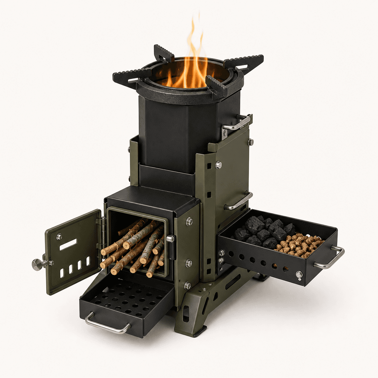 Multi-Fuel Rocket Stoves product line