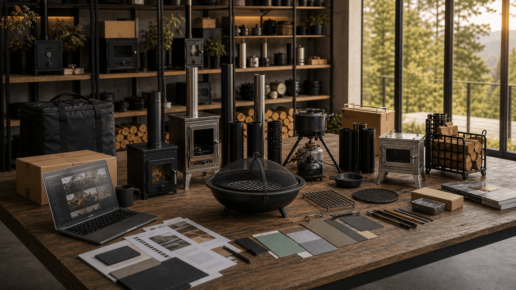 Outdoor fire product buyer resources and product samples