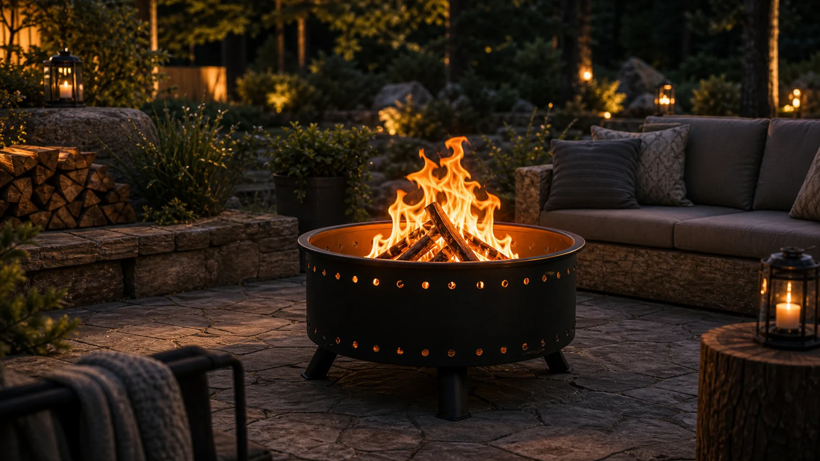 Outdoor-Feuerprodukte für Garten und Terrasse
