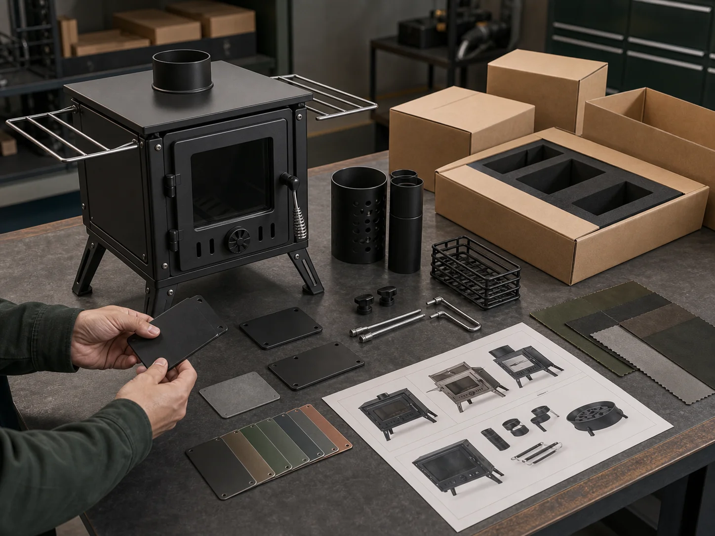 OEM private label outdoor stove customization and packaging planning