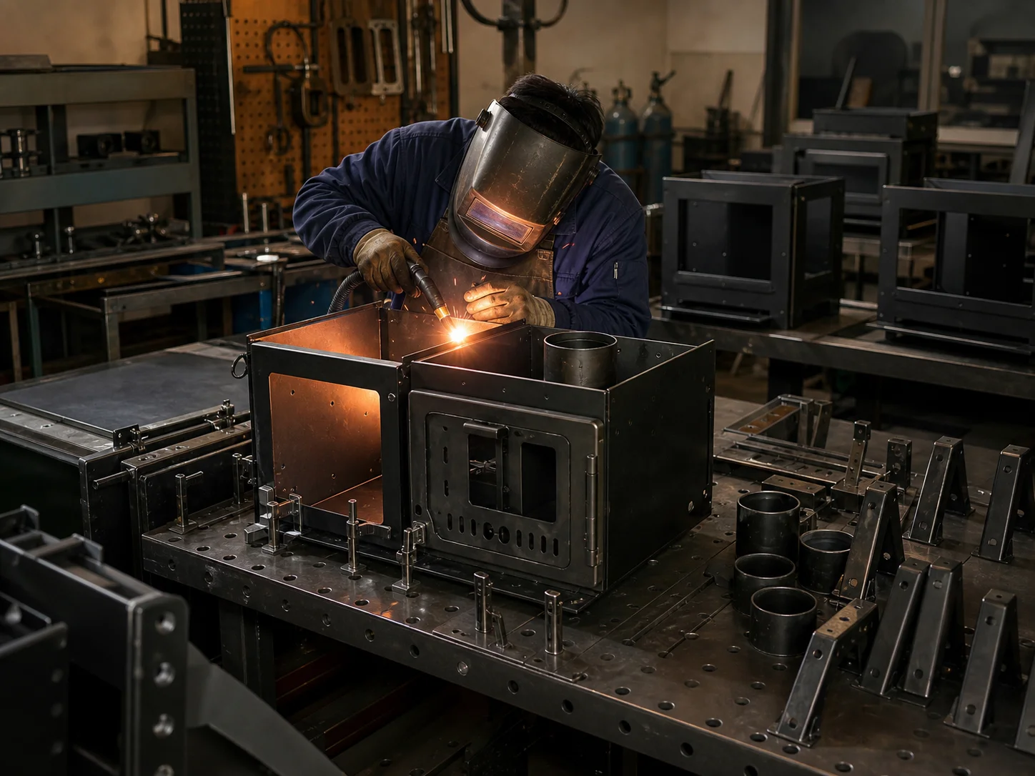 Welding & Assembly for outdoor fire product manufacturing