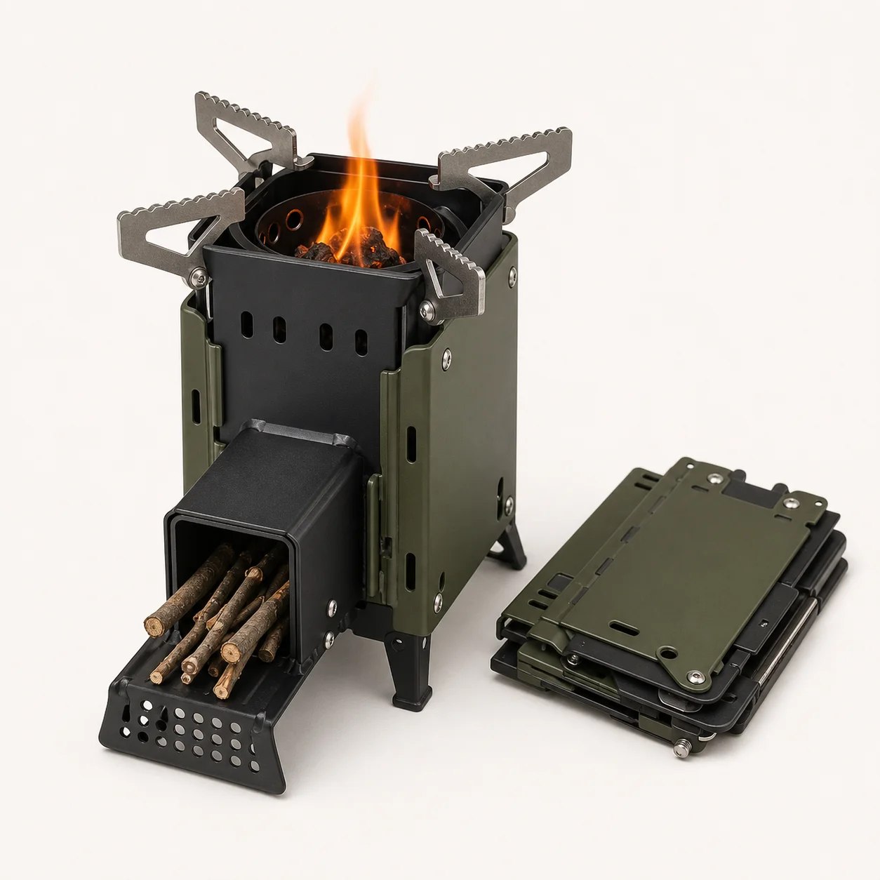 Rocket stoves voor noodvoorziening product line