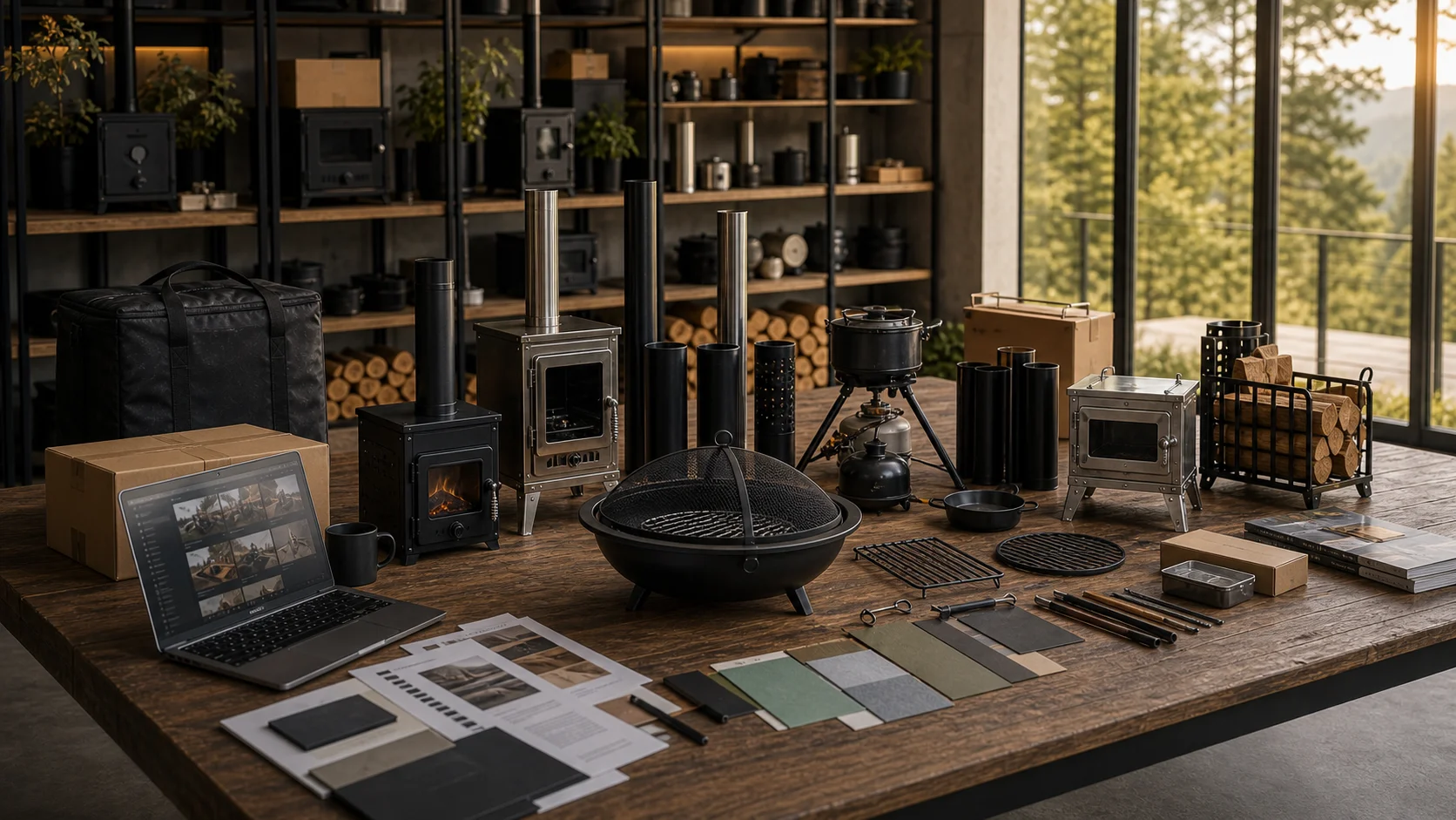 Outdoor fire product buyer resources and product samples